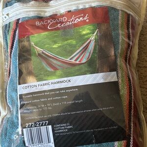 Backyard Creations Cotton Fabric Hammock